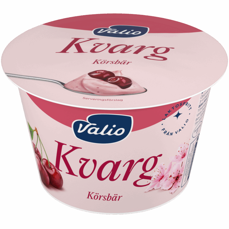 Valio Laktosfri kvarg körsbär 7% 200 g
