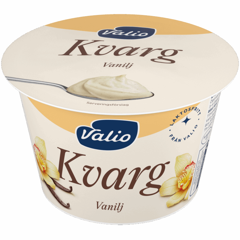 Valio laktosfri kvarg vanilj 7% 200 g