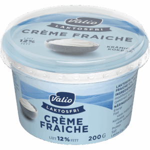 Valio Laktosfri lätt crème fraiche 12% 200 g