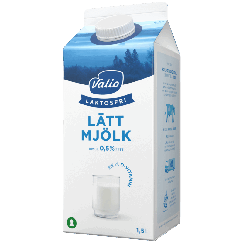 Valio Laktosfri lättmjölkdryck 0,5% 1,5 L