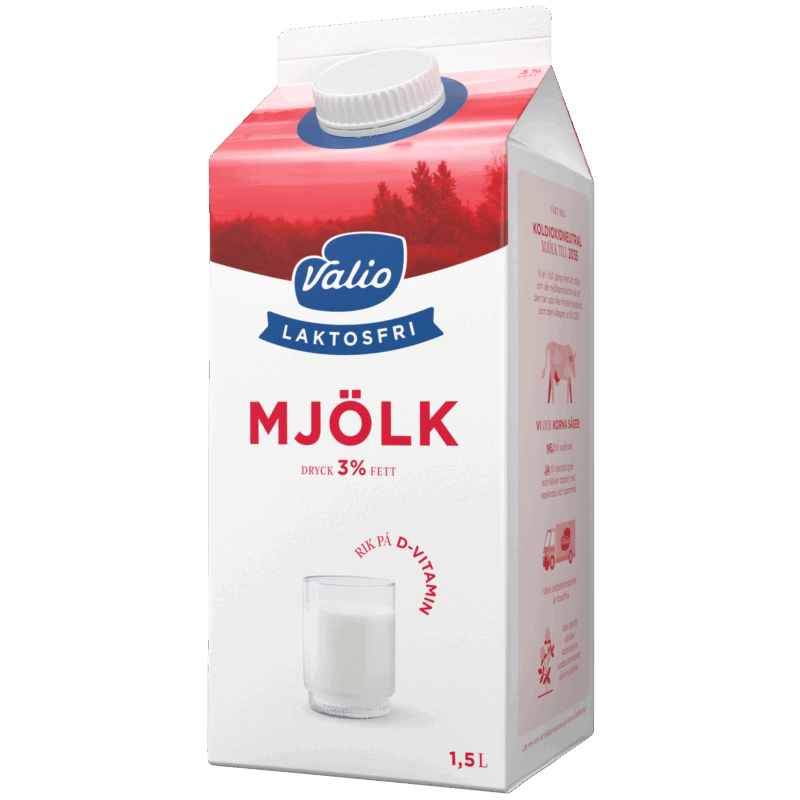 Valio Laktosfri mjölkdryck 3% 1,5 L