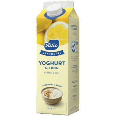 Valio Laktosfri yoghurt citron 1000 g