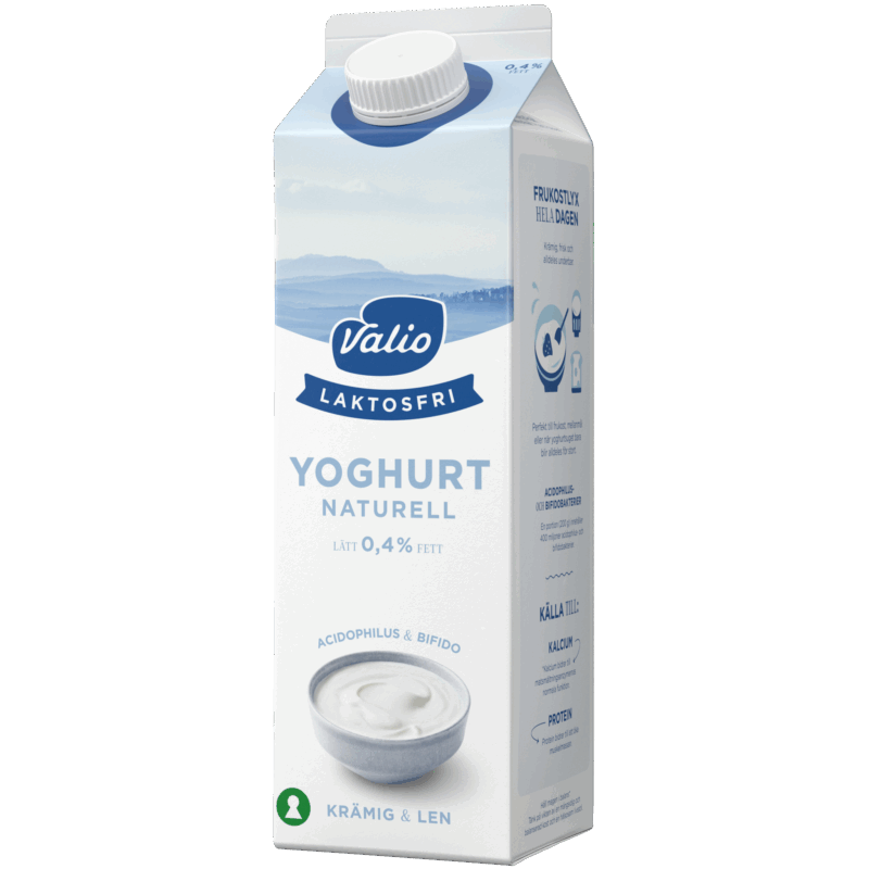 Valio Laktosfri yoghurt naturell 0,4% 1000 g