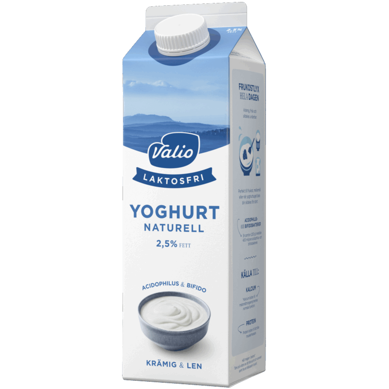Valio Laktosfri yoghurt naturell 2,5% 1000 g