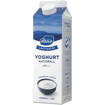 Valio Laktosfri yoghurt naturell 4% 1000 g