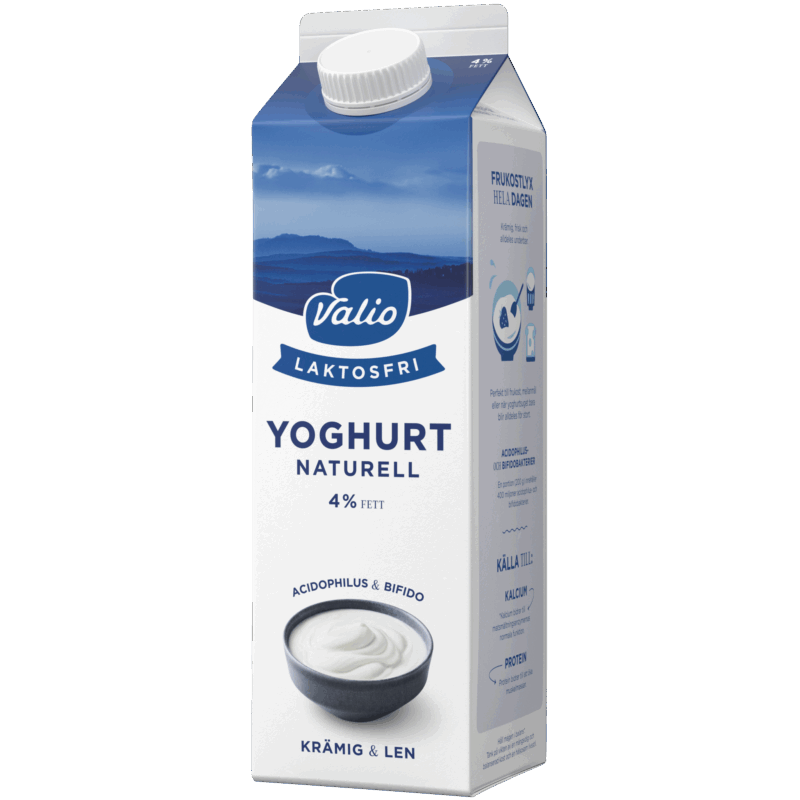 Valio Laktosfri yoghurt naturell 4% 1000 g