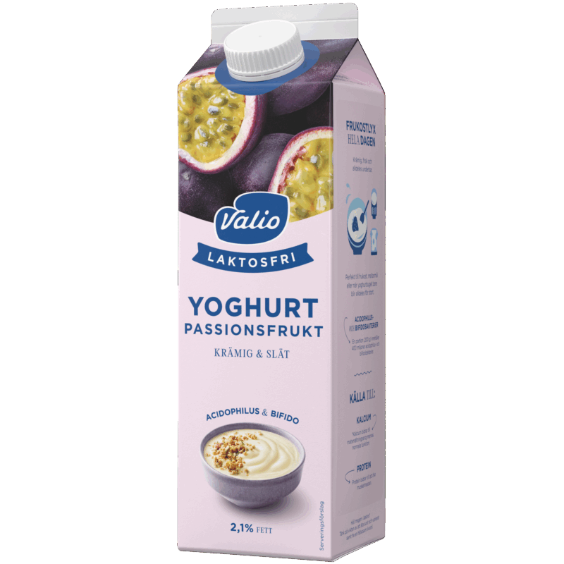 Valio Laktosfri yoghurt passionsfrukt