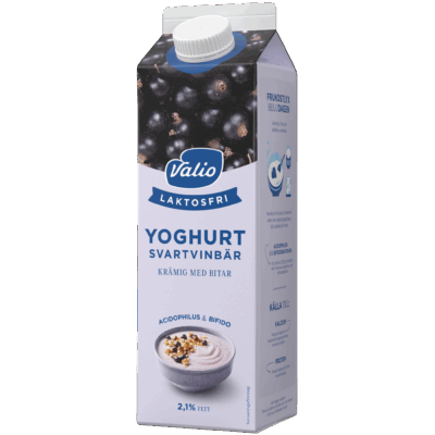Valio Laktosfri yoghurt svartvinbär 1000 g