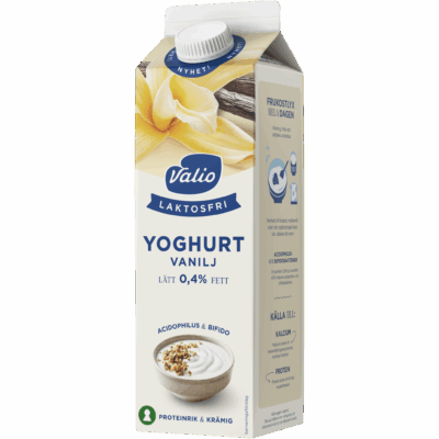 Valio Laktosfri yoghurt vanilj 0,4% 1000 g