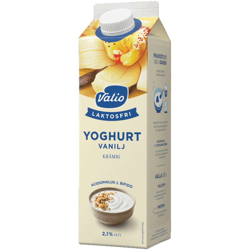 Valio Laktosfri yoghurt vanilj 1000 g
