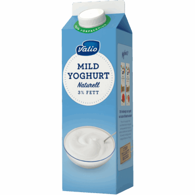 Valio Mild yoghurt naturell 3% 1000 g