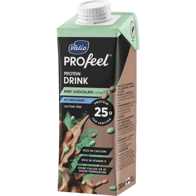 Valio PROfeel® proteindryck mintchoklad 250 ml laktosfri