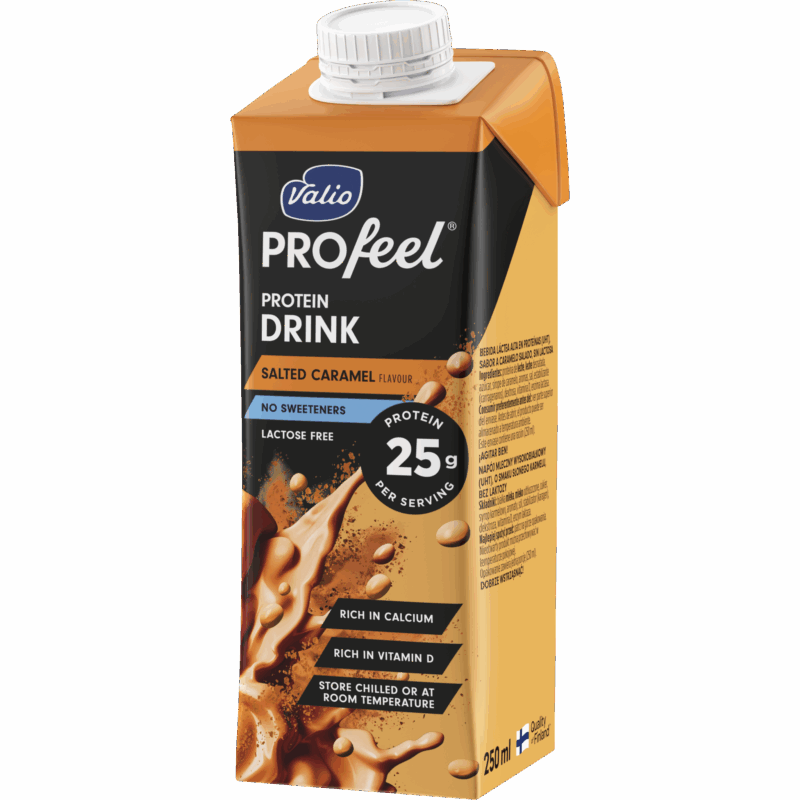 Valio PROfeel® proteindryck salted caramel 250 ml laktosfri
