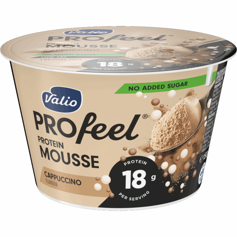 Valio PROfeel® proteinmousse 150 g cappuccino laktosfri