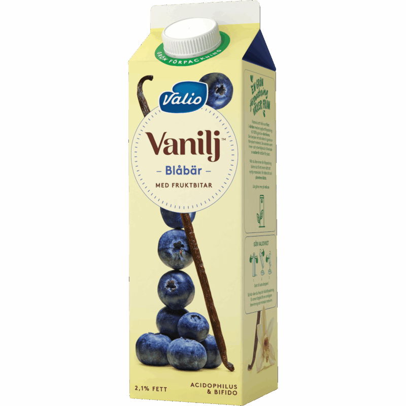 Valio Vanilj™ yoghurt blåbär 1000 g