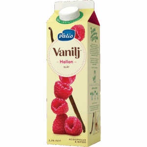 Valio Vanilj™ yoghurt hallon 1000 g