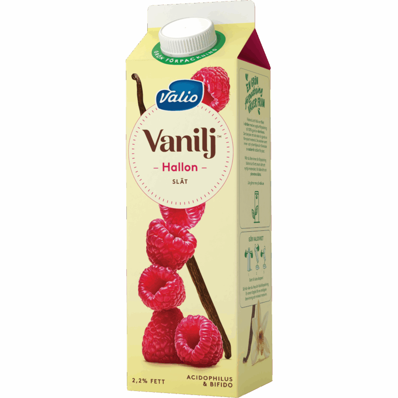 Valio Vanilj™ yoghurt hallon 1000 g