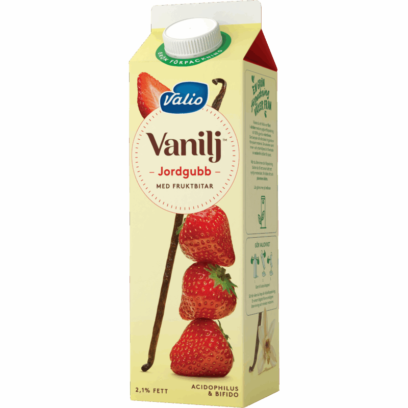 Valio Vanilj™ yoghurt jordgubb 1000 g
