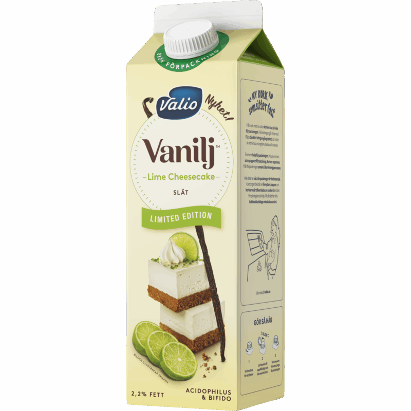 Valio Vanilj™ yoghurt lime cheesecake 1000g