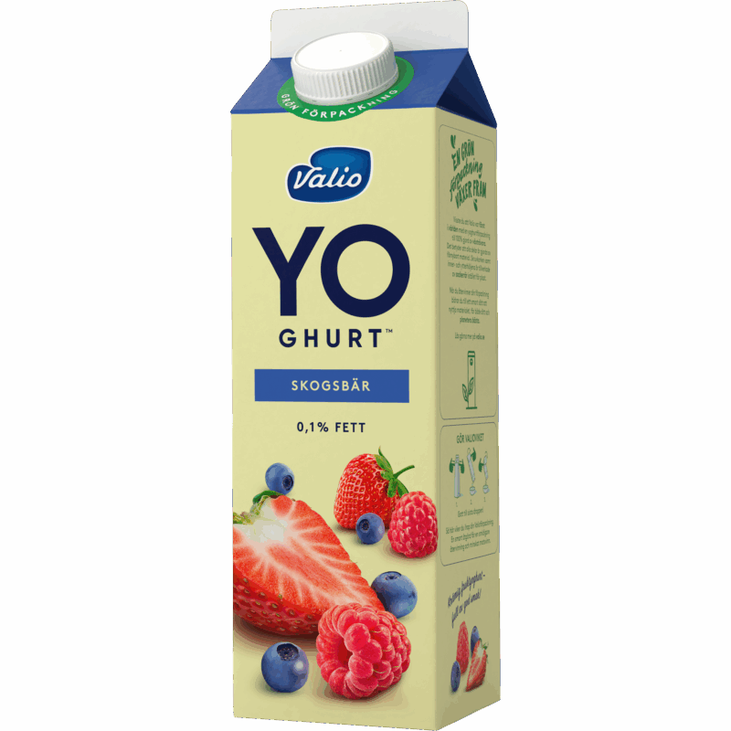 Valio YO-ghurt™ skogsbär 0,1 % 1000g