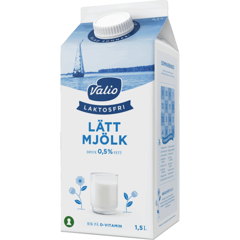 Valio Laktosfri lättmjölkdryck 0,5% 1,5 L