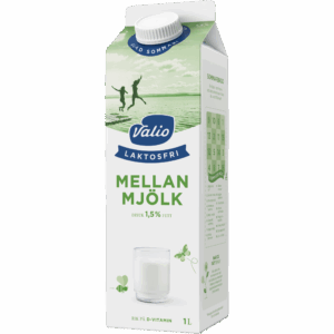 Valio Laktosfri mellanmjölkdryck 1,5% 1L
