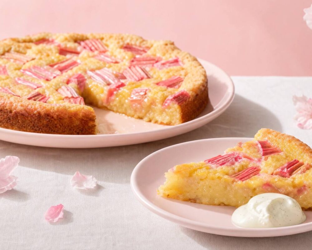 Rabarberkladdkaka