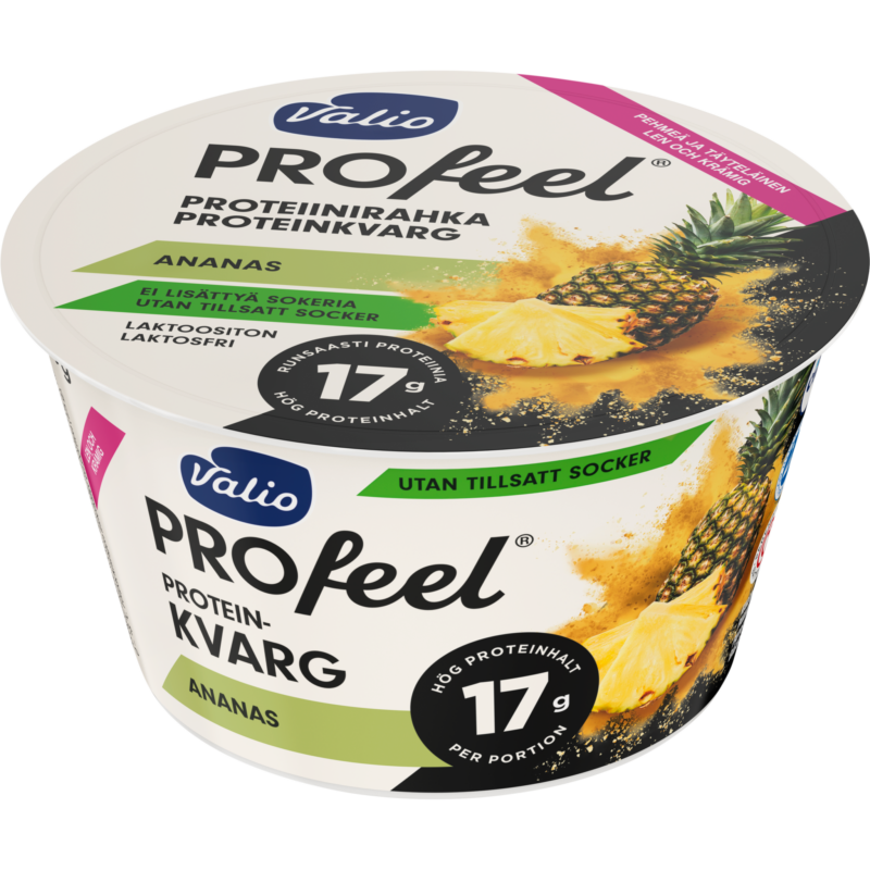 Valio PROfeel® proteinkvarg osockrad 175 g ananas laktosfri