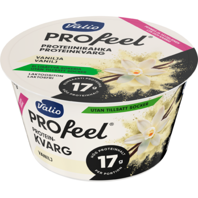 Valio PROfeel® proteinkvarg osockrad 175 g vanilj laktosfri