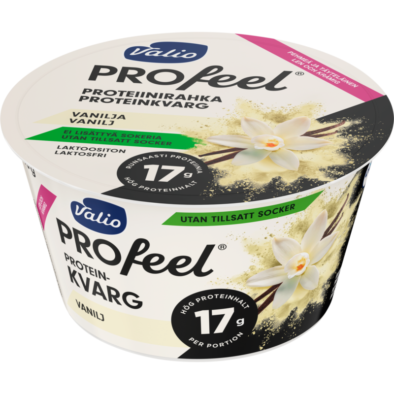 Valio PROfeel® proteinkvarg osockrad 175 g vanilj laktosfri