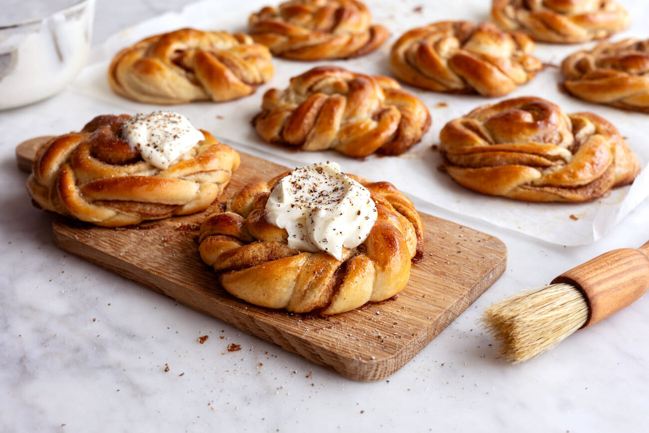 Kanelbullar med vaniljfrosting