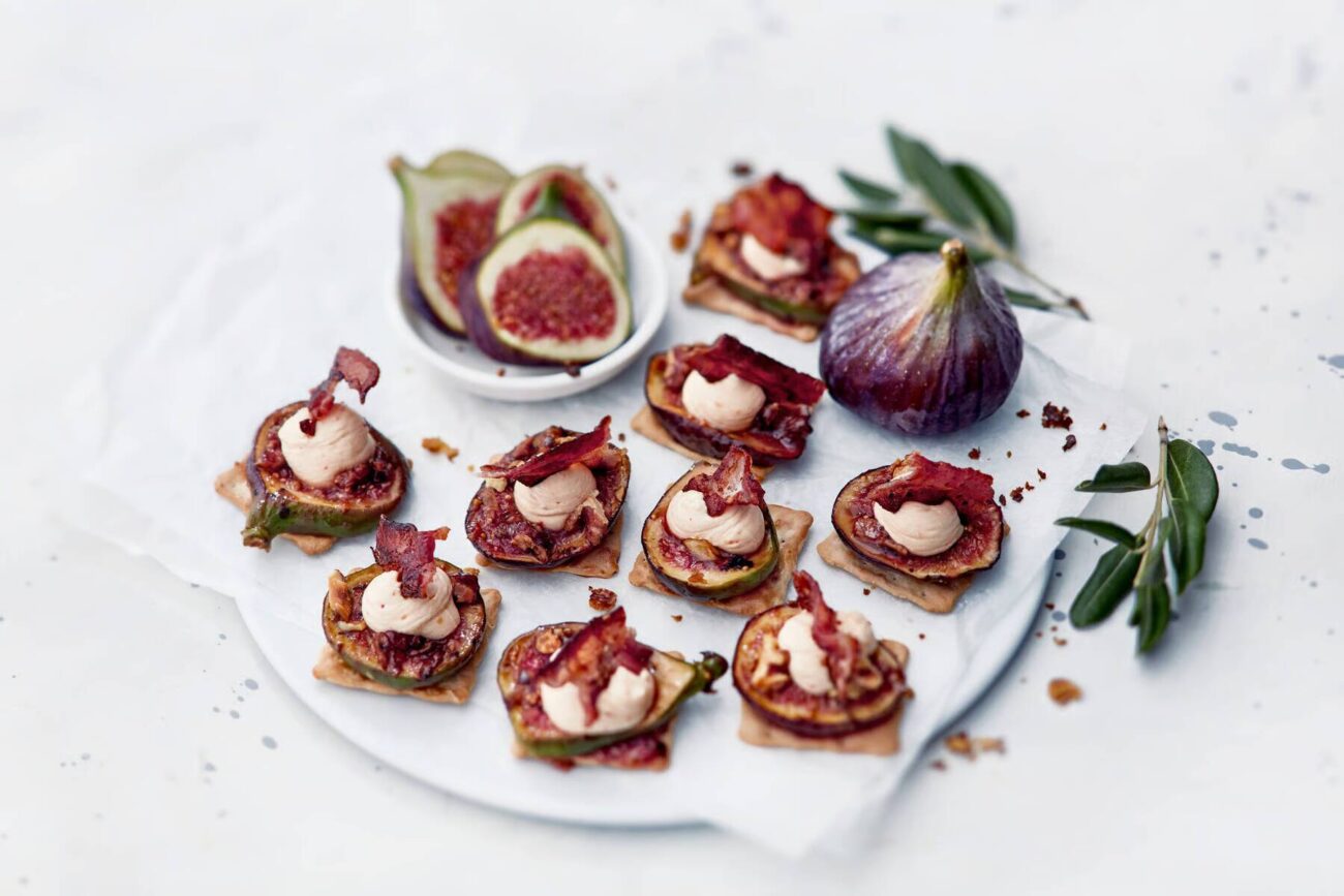 Fikonsnittar med bacon
