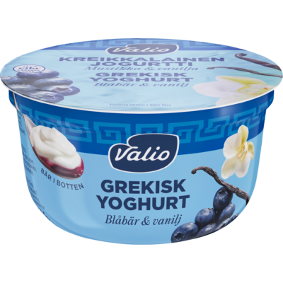 Valio grekisk yoghurt 150 g blåbär-vanilj laktosfri