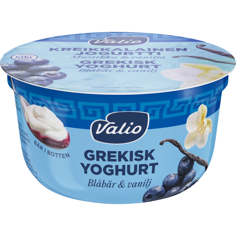 Valio grekisk yoghurt 150 g blåbär-vanilj laktosfri