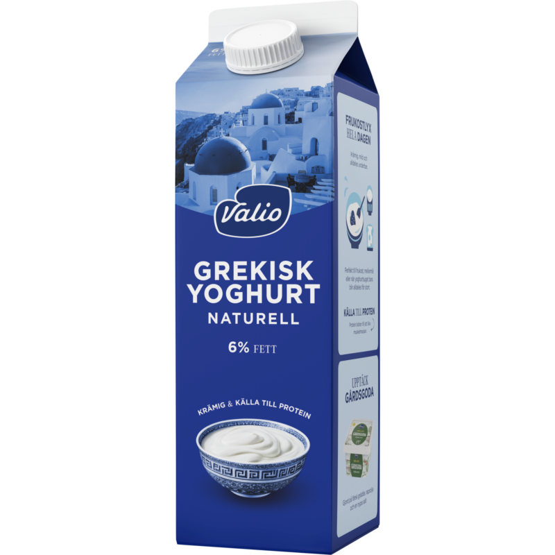 Valio grekisk yoghurt naturell 6% 1000 g