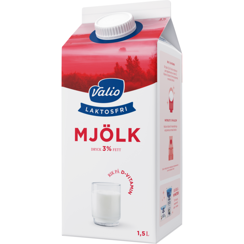 Valio Laktosfri mjölkdryck 3% 1,5 L