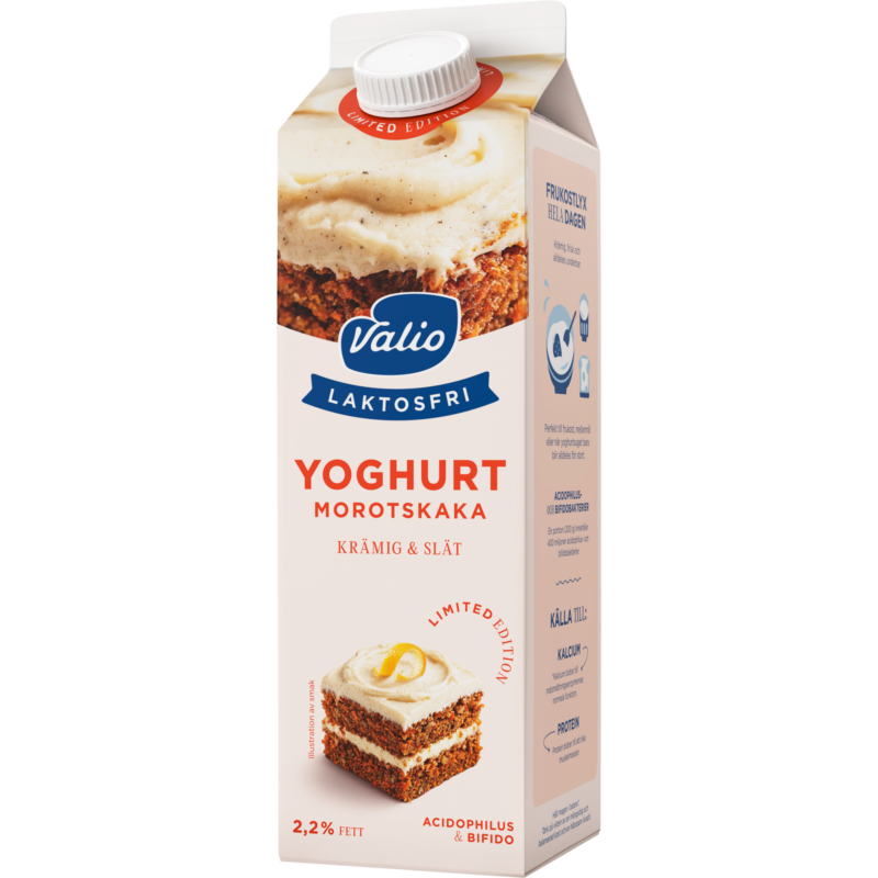 Valio Laktosfri yoghurt morotskaka 1000 g