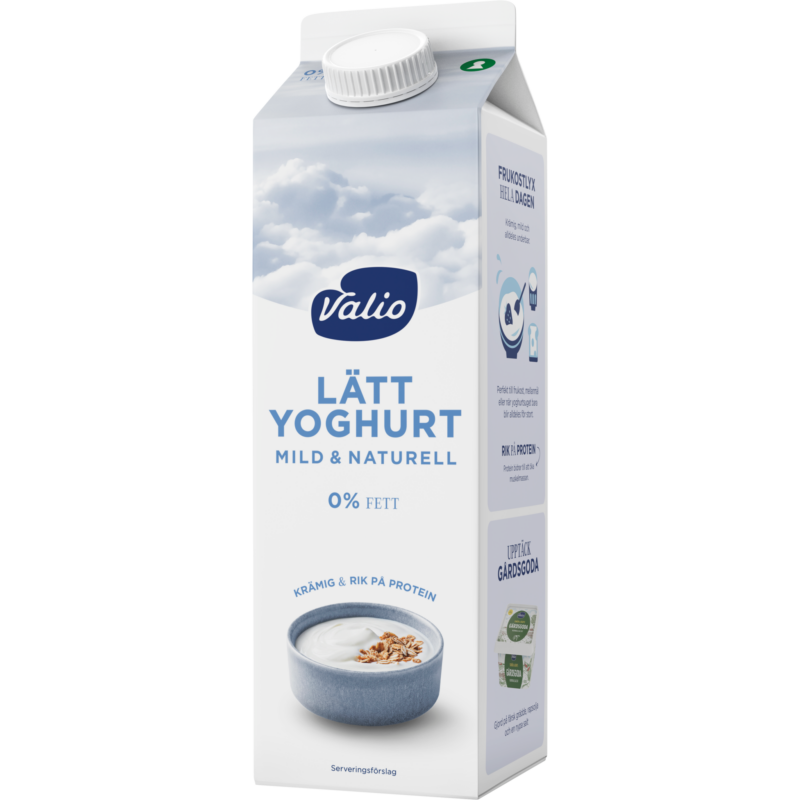 Valio Lätt Mild yoghurt naturell 0% 1000 g