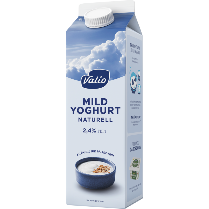 Valio Mild yoghurt naturell 2,4% 1000 g