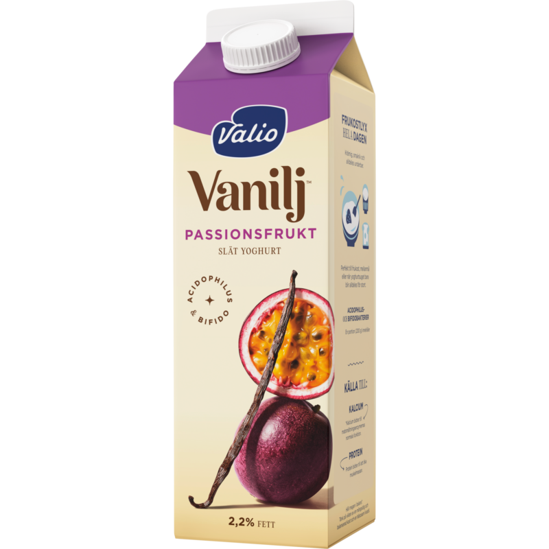 Valio Vanilj™ yoghurt passionsfrukt 1000 g