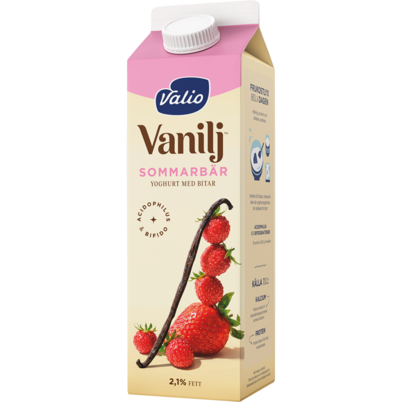 Valio Vanilj™ yoghurt sommarbär 1000 g