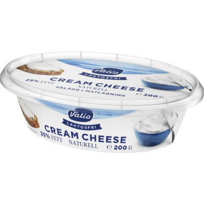 Valio Laktosfri cream cheese naturell 25% 200 g
