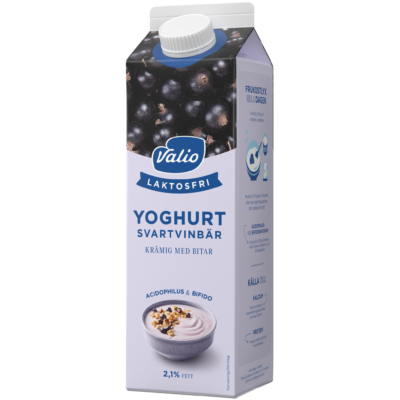 Valio Laktosfri yoghurt svartvinbär 1000 g