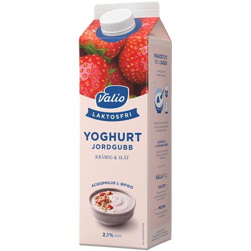 Valio Laktosfri yoghurt jordgubb 1000 g