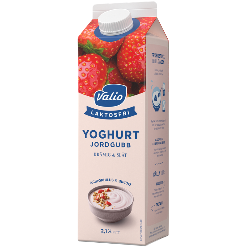 Valio Laktosfri yoghurt jordgubb 1000 g
