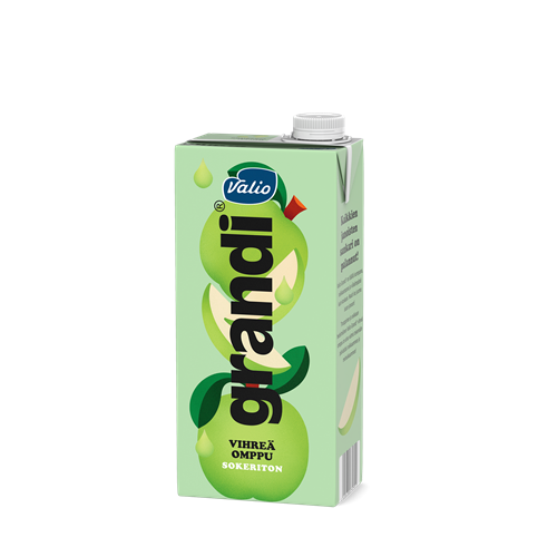 Valio Grandi® vihreä omppu sokeriton mehujuoma 1 l