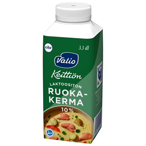 Valio Keittiön ruokakerma 10 % laktoositon 3,3 dl