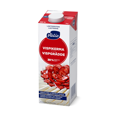 Valio vispikerma UHT laktoositon 1 l