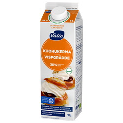 Valio luomu kuohukerma laktoositon 1 l