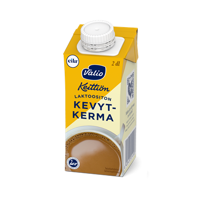 Valio Keittiön kevytkerma UHT laktoositon 2 dl